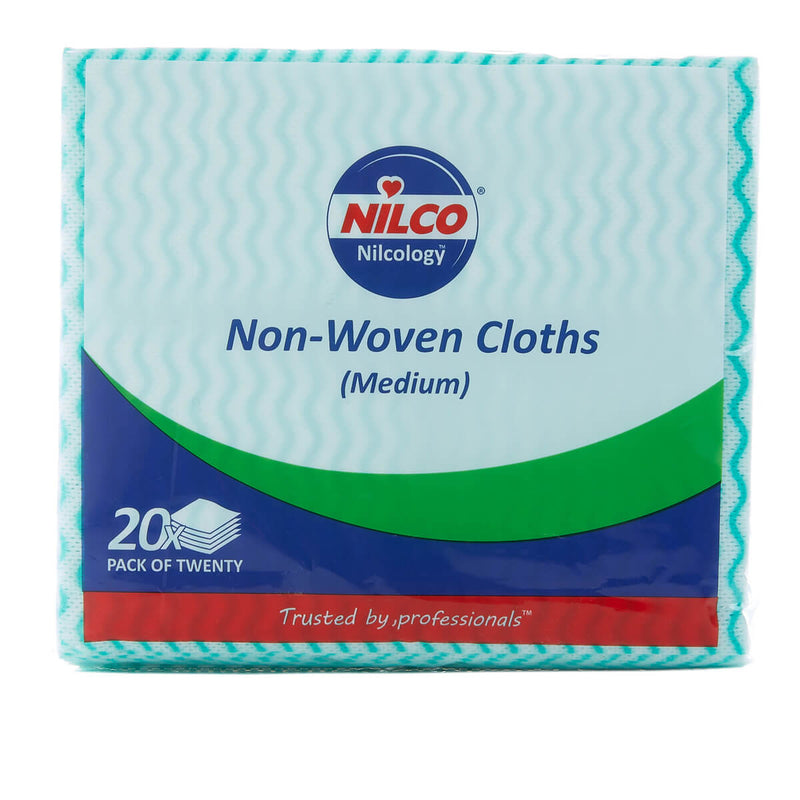 Nilco Non-Woven Cloths Medium Green - 20 Pack - TETNCA004