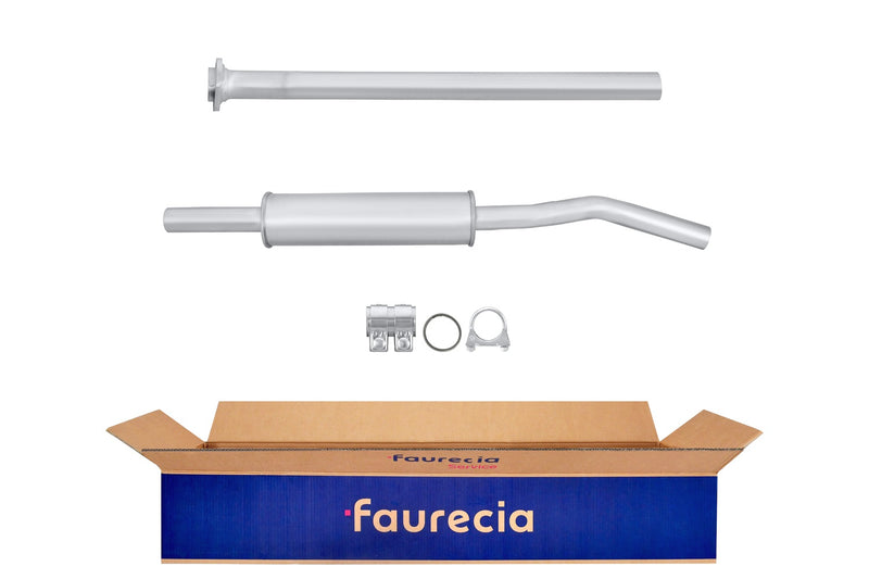 FAURECIA 8LC 366 023-921 Centre Muffler - Easy2Fit® Kit - fits FORD FIESTA III