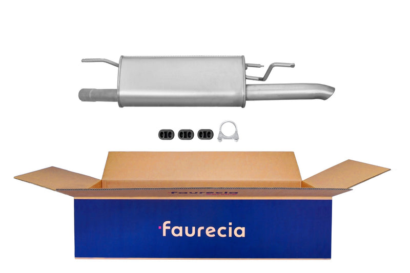 FAURECIA 8LD 366 031-211 Rear Muffler - Easy2Fit® Kit - fits VAUXHALL AGILA (A)