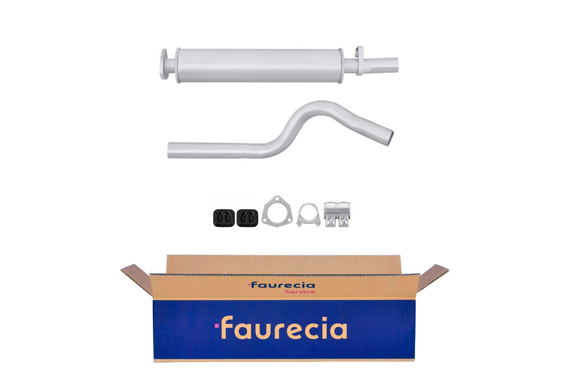 FAURECIA 8LC 366 024-411 Centre Muffler - Easy2Fit® Kit - fits OPEL KADETT E (T85)