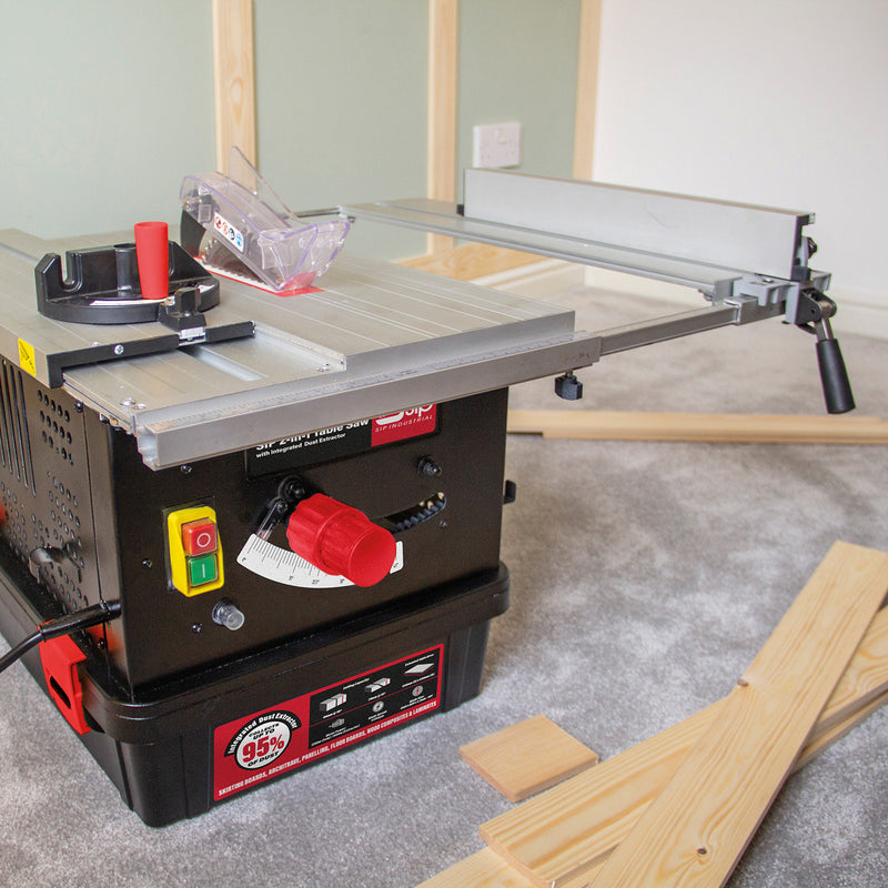 SIP 2-in-1 Table Saw with Integrated Dust Extractor