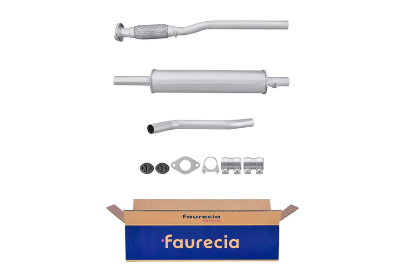 FAURECIA 8LC 366 024-631 Centre Muffler - Easy2Fit® Kit - fits OPEL ASTRA G (T98)