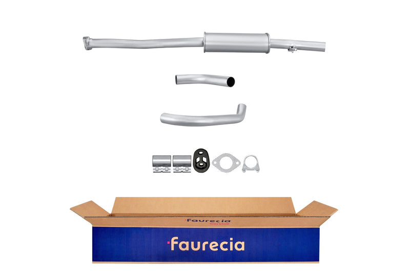 FAURECIA 8LC 366 025-281 Centre Muffler - Easy2Fit® Kit - fits MERCEDES-BENZ 123 (S123)