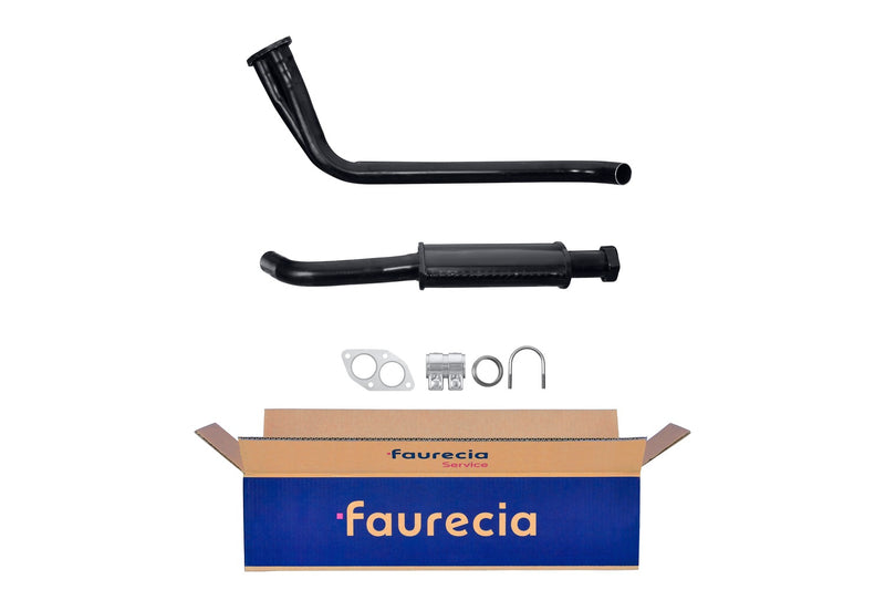 FAURECIA 8LC 366 024-441 Centre Muffler - Easy2Fit® Kit - fits OPEL KADETT E (T85)