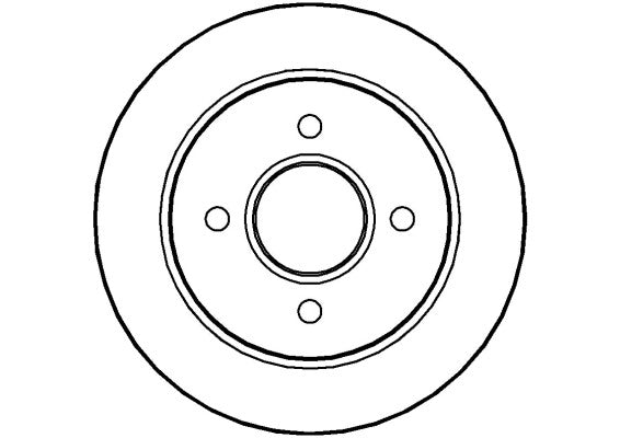 Disctech Brake Disc (Single) - Fits Ac, Daihatsu - ABD3539 - Rear Axle