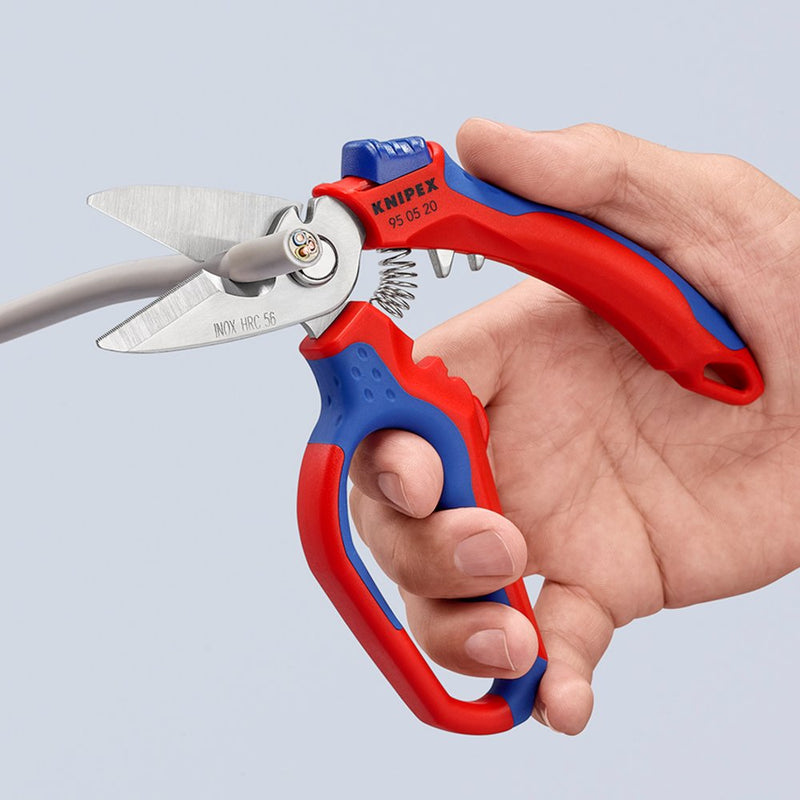 Draper KNIPEX 95 05 20 SB Angled Electricians Shears, 160mm