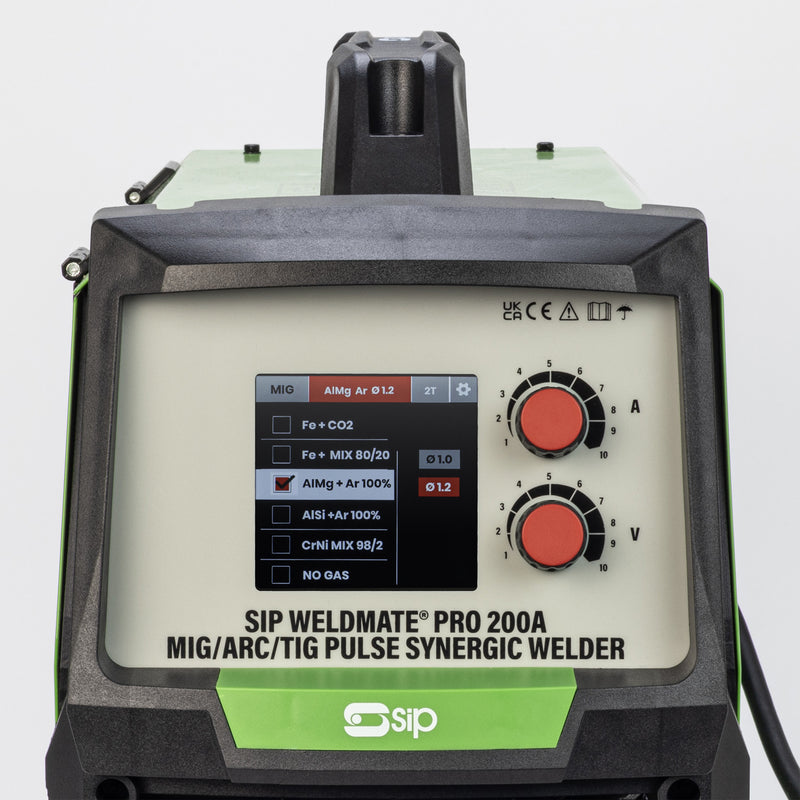 SIP WELDMATE® PRO 200A MIG/ARC/TIG Pulse Synergic Welder