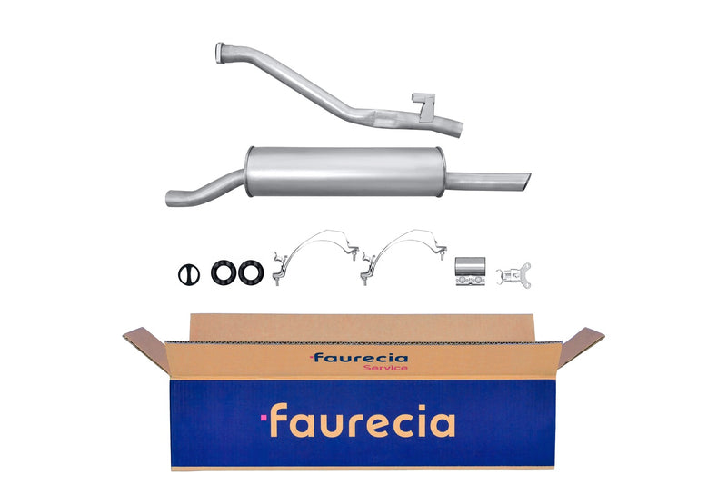 FAURECIA 8LD 366 028-941 Rear Muffler - Easy2Fit® Kit - fits FIAT FIORINO