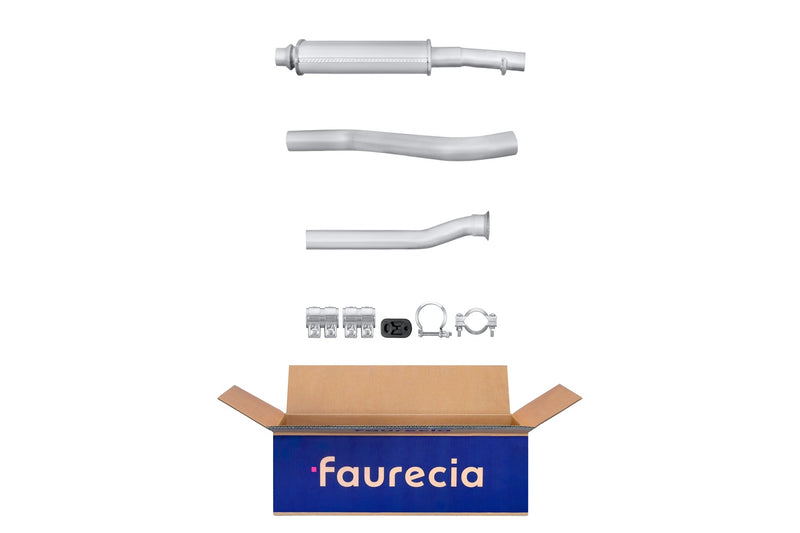 FAURECIA 8LC 366 025-101 Centre Muffler - Easy2Fit® Kit - fits PEUGEOT 206 (2A/C)