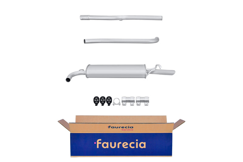 FAURECIA 8LD 366 030-111 Rear Muffler - Easy2Fit® Kit - fits FORD TRANSIT