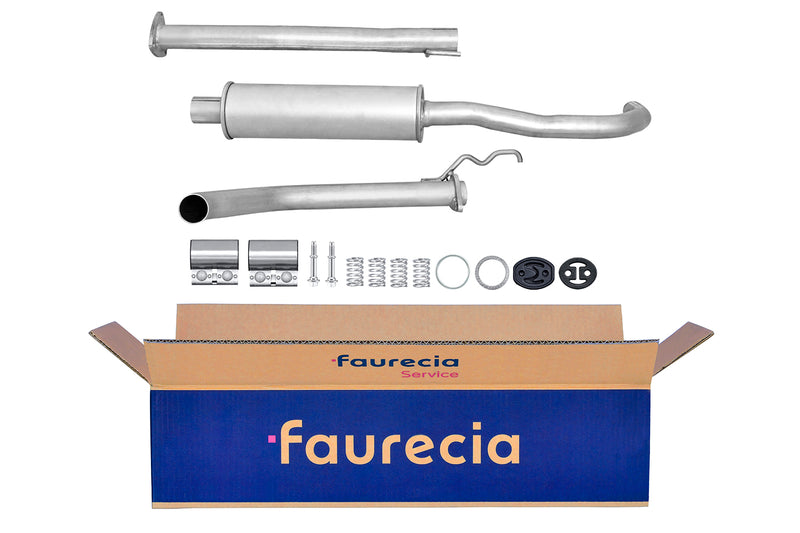 FAURECIA 8LC 366 024-661 Centre Muffler - Easy2Fit® Kit - fits VAUXHALL ZAFIRA A (T98)