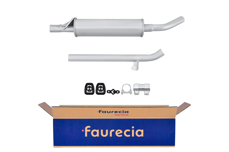 FAURECIA 8LD 366 030-281 Rear Muffler - Easy2Fit® Kit - fits FORD FOCUS I Turnier