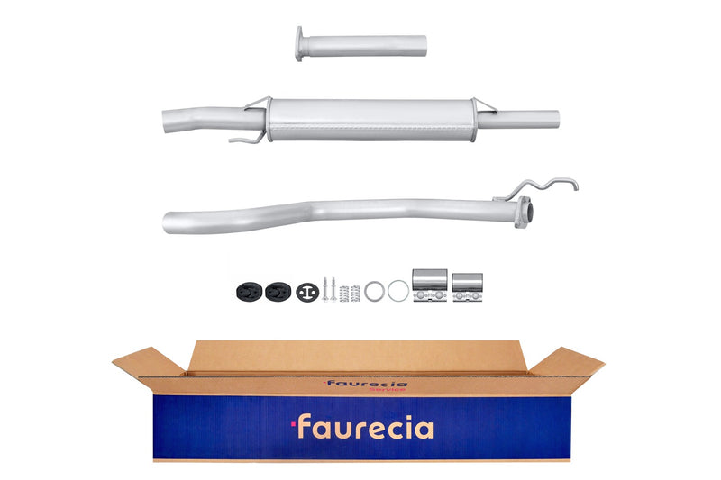 FAURECIA 8LC 366 024-791 Centre Muffler - Easy2Fit® Kit - fits VAUXHALL MERIVA A