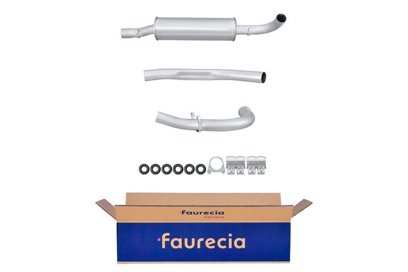 FAURECIA 8LD 366 028-011 Rear Muffler - Easy2Fit® Kit - fits PEUGEOT BIPPER TEPEE