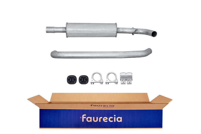 FAURECIA 8LC 366 023-351 Centre Muffler - Easy2Fit® Kit - fits CITROËN BERLINGO / BERLINGO FIRST