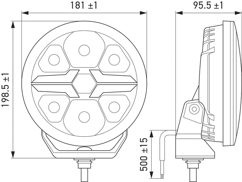 HELLA VALUEFIT 1FJ 357 199-001 LED-Spotlight - Blade Chrome 9" - 12/24V - White