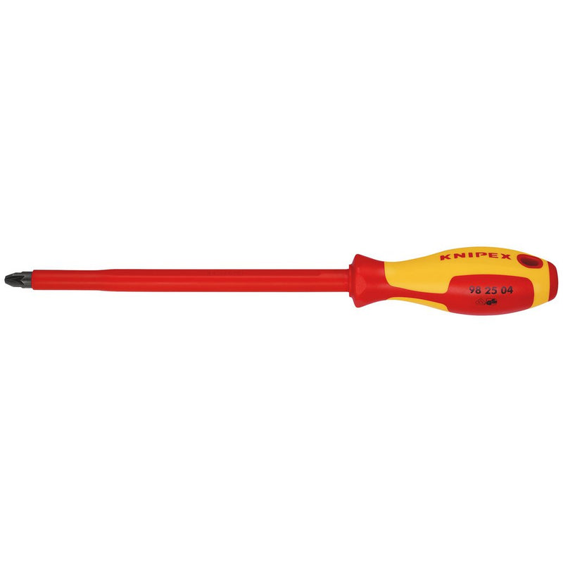 Draper KNIPEX 98 25 04 VDE Insulated  Pozidriv® Screwdriver, PZ4 x 200mm