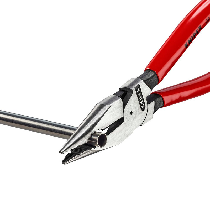 Draper KNIPEX 08 21 185 SB Needle-Nose Combination Pliers plastic coated black atramentized, 185mm