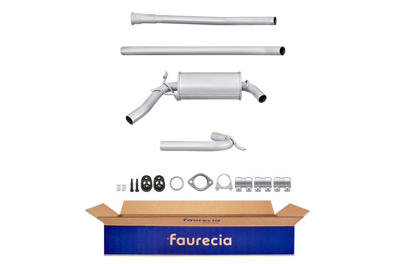 FAURECIA 8LC 366 024-501 Centre Muffler - Easy2Fit® Kit - fits OPEL ASCONA C (J82)