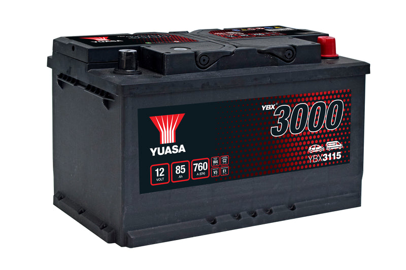 Yuasa YBX3115 - 115 SMF Car Battery - 4 Year Warranty