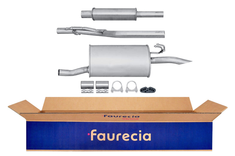 FAURECIA 8LD 366 029-011 Rear Muffler - Easy2Fit® Kit - fits FIAT SEICENTO