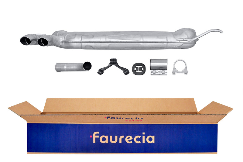 FAURECIA 8LD 366 027-031 Rear Muffler - Easy2Fit® Kit - fits BMW 3 (E46)