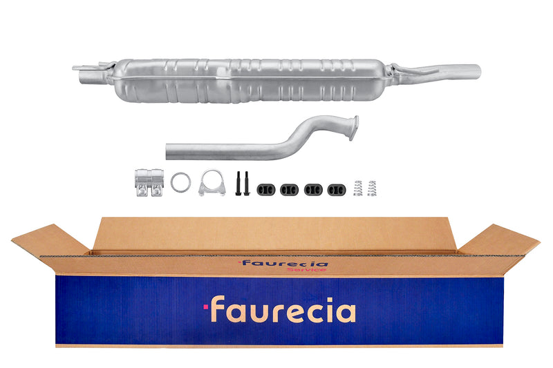 FAURECIA 8LC 366 024-801 Centre Muffler - Easy2Fit® Kit - fits OPEL ASTRA G