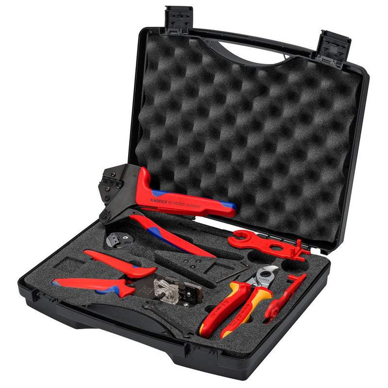 Draper KNIPEX 97 91 04 V02 Tool Case for Photovoltaics for solar cable connectors MC4 (Multi-Contact)