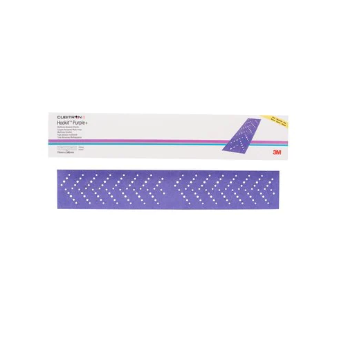 3M Cubitron II Hookit Clean Sanding Abrasive Sheet 737U, 70 mm x 396 mm, Multi Hole, 120+  (51412)