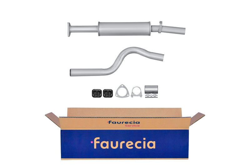 FAURECIA 8LC 366 024-401 Centre Muffler - Easy2Fit® Kit - fits OPEL KADETT E (T85)