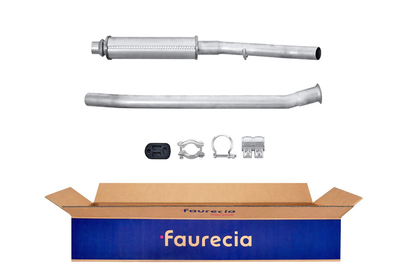 FAURECIA 8LC 366 023-531 Centre Muffler - Easy2Fit® Kit - fits DACIA LOGAN