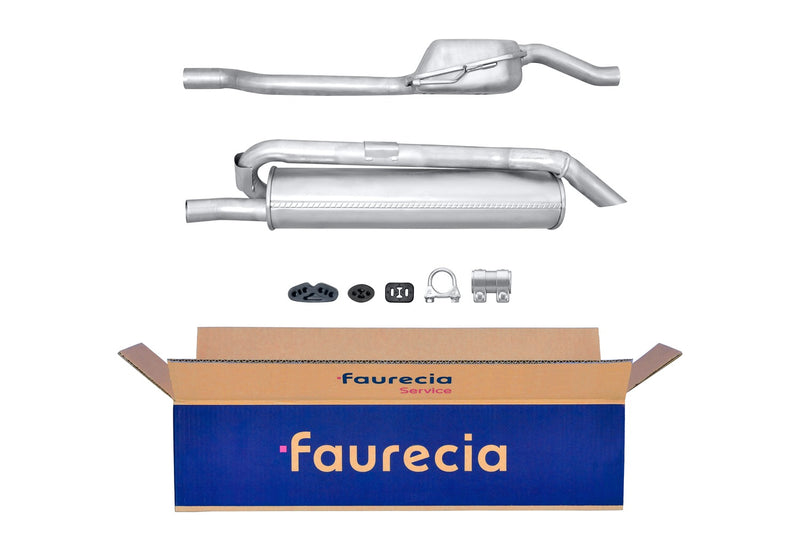 FAURECIA 8LD 366 029-121 Rear Muffler - Easy2Fit® Kit - fits FIAT CINQUECENTO