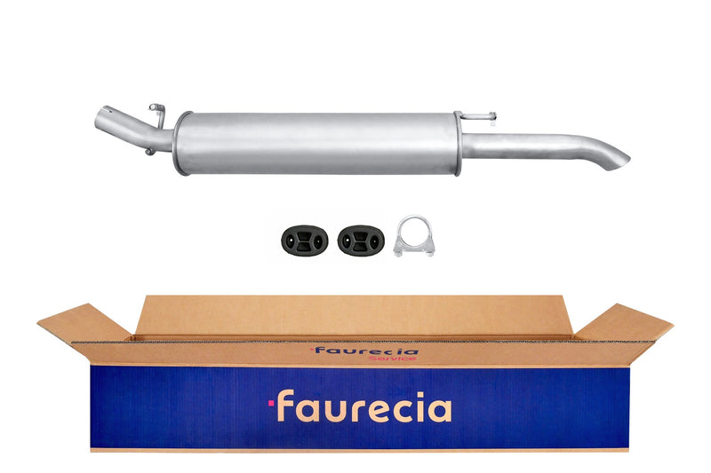 FAURECIA 8LD 366 031-201 Rear Muffler - Easy2Fit® Kit - fits VAUXHALL AGILA (A)