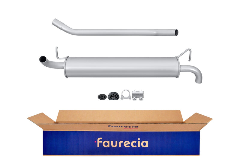 FAURECIA 8LD 366 028-611 Rear Muffler - Easy2Fit® Kit - fits FIAT UNO