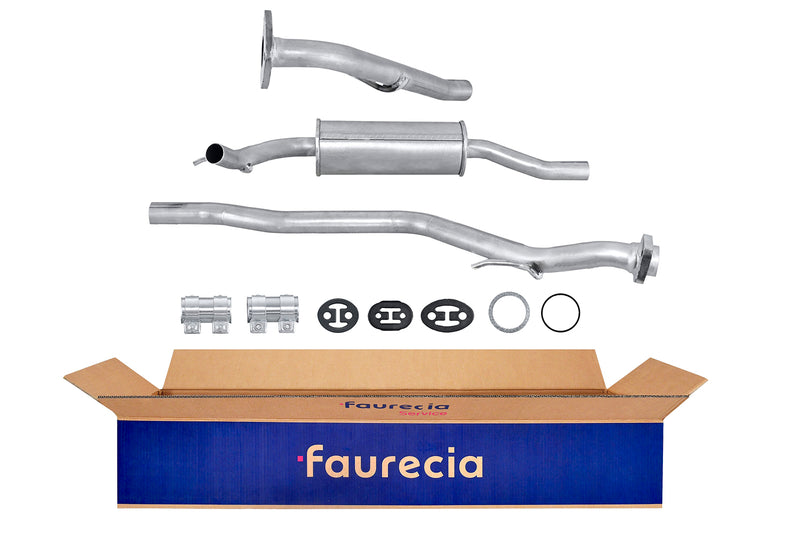 FAURECIA 8LC 366 024-581 Centre Muffler - Easy2Fit® Kit - fits VAUXHALL CORSA I (B)