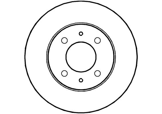 Disctech Brake Disc (Single) - Fits Abarth, Hyundai - ABD2804 - Front Axle