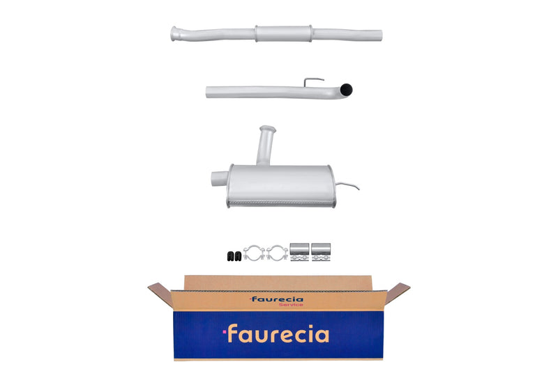 FAURECIA 8LD 366 028-381 Rear Muffler - Easy2Fit® Kit - fits DAEWOO MATIZ