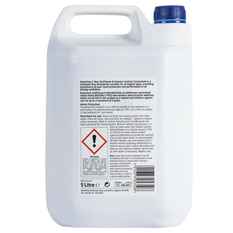 Autochem Blue Antifreeze 5ltrs