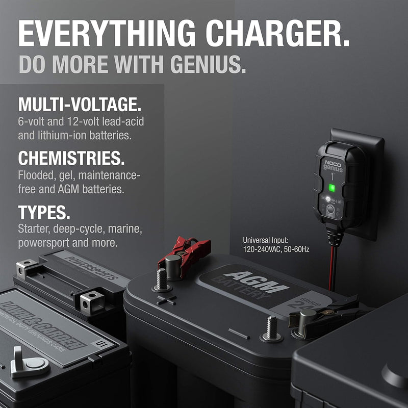 Noco 1A Battery Charger - GENIUS1UK