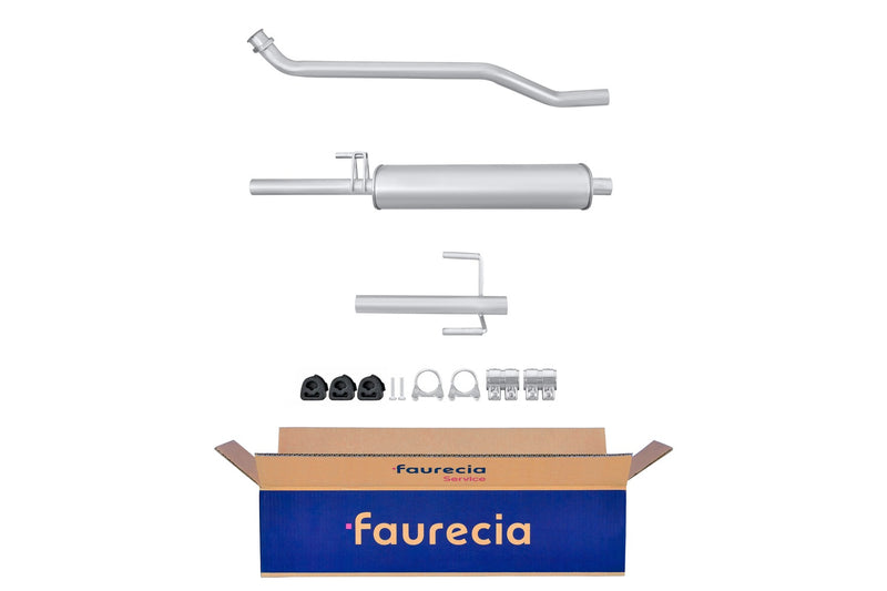 FAURECIA 8LD 366 033-371 Rear Muffler - Easy2Fit® Kit - fits MERCEDES-BENZ E-CLASS (W210)