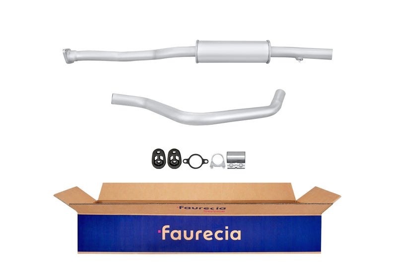 FAURECIA 8LC 366 024-221 Centre Muffler - Easy2Fit® Kit - fits HONDA CIVIC V