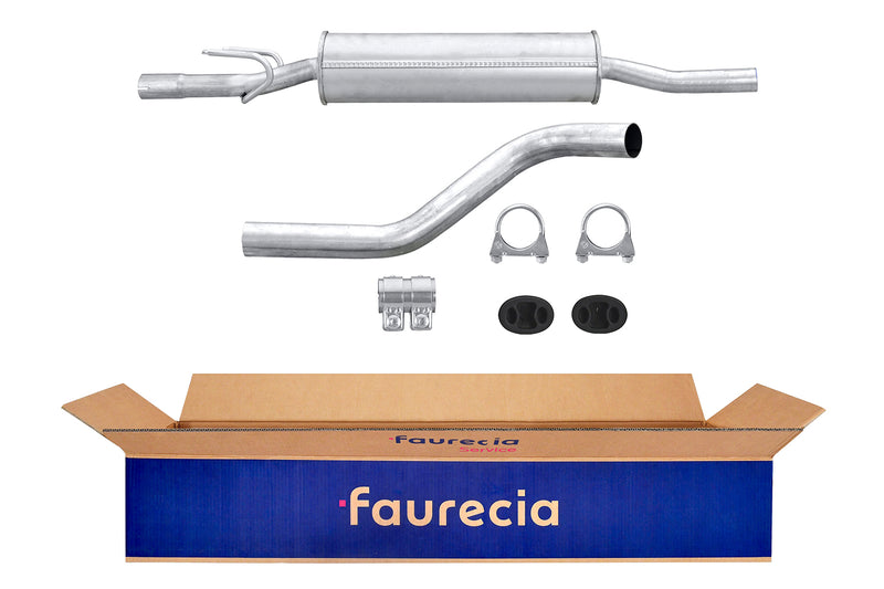 FAURECIA 8LC 366 024-621 Centre Muffler - Easy2Fit® Kit - fits OPEL ASTRA G (T98)