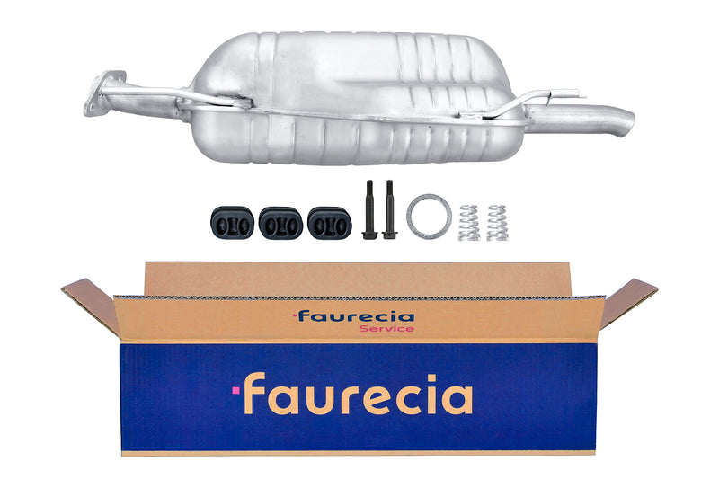 FAURECIA 8LD 366 031-511 Rear Muffler - Easy2Fit® Kit - fits OPEL CORSA D