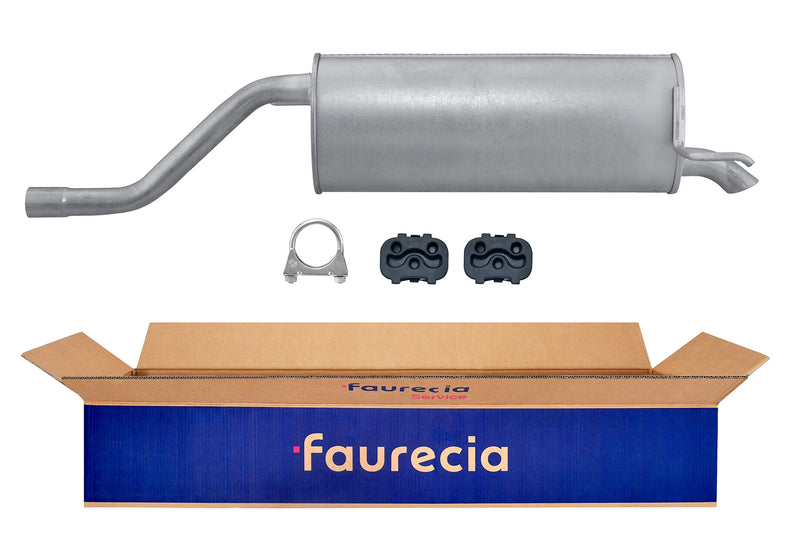 FAURECIA 8LD 366 029-521 Rear Muffler - Easy2Fit® Kit - fits FIAT 500