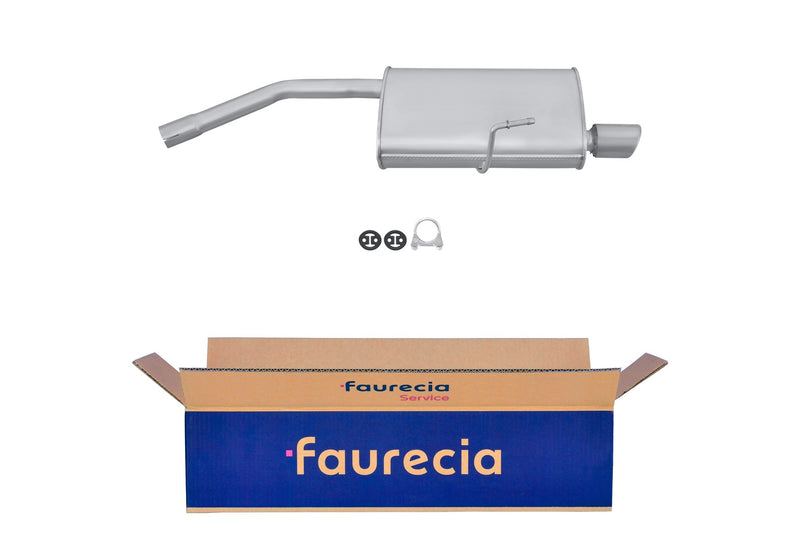 FAURECIA 8LD 366 028-581 Rear Muffler - Easy2Fit® Kit - fits FIAT TIPO