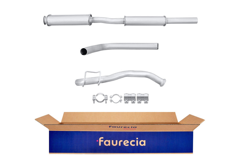 FAURECIA 8LD 366 027-241 Rear Muffler - Easy2Fit® Kit - fits FIAT DUCATO