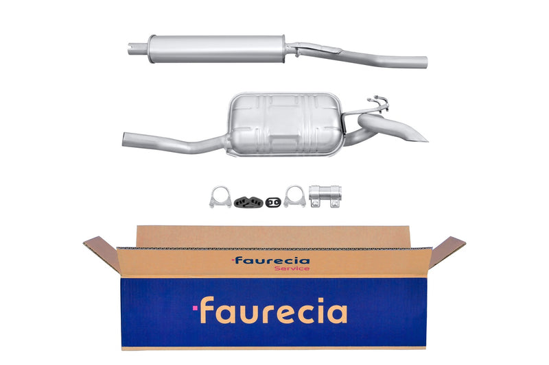 FAURECIA 8LD 366 034-221 Rear Muffler - Easy2Fit® Kit - fits RENAULT MASTER I