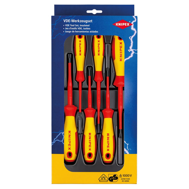 Draper KNIPEX 00 20 12 V05 VDE PlusMinus/Slotted Screwdriver Set