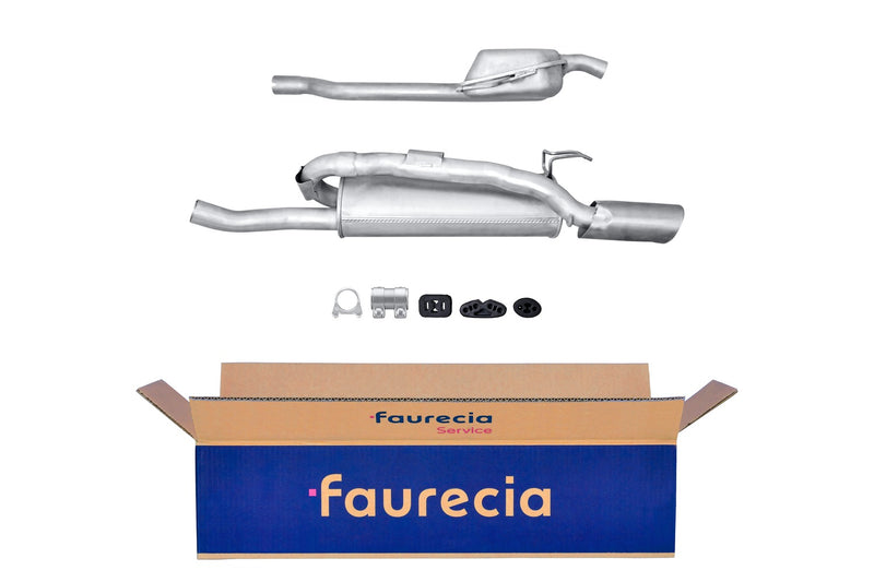 FAURECIA 8LD 366 029-811 Rear Muffler - Easy2Fit® Kit - fits FORD ESCORT V Turnier