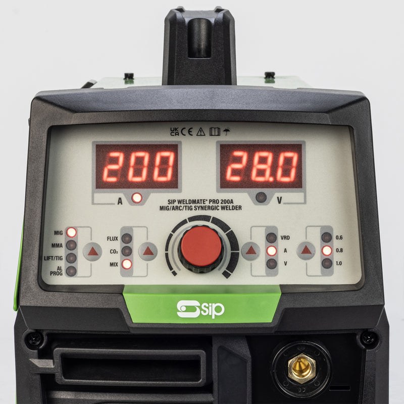 SIP WELDMATE® PRO 200A MIG/ARC/TIG Synergic Welder